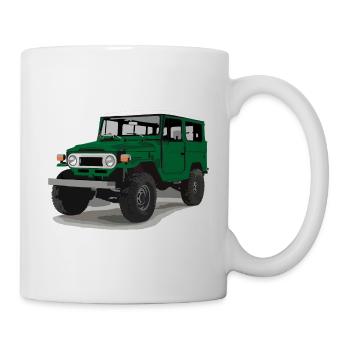 Land Cruiser Tout-terrain 4x4 Taxi-brousse Tout-terrain Toyo - Mug blanc - blanc - Droite