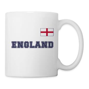 ENGLAND jersey look with flag flag on the chest - Mug - white - Right
