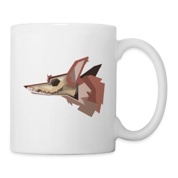 Fuchsschädel - Tasse - Weiß - Rechts