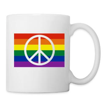 Frieden - Tasse - Weiß - Rechts
