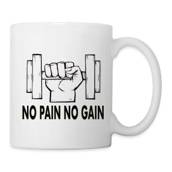 No Pain No Gain - Mug blanc - blanc - Droite