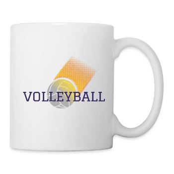Volleyball - Tasse - Weiß - Rechts