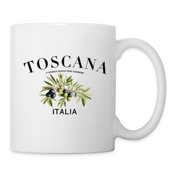 Toscana Italien Olivenöl Urlaub - Tasse - Weiß - Rechts