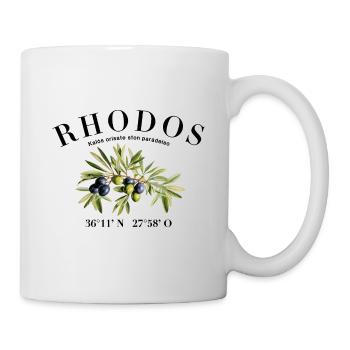 Rhodes Greece Holiday Olives - Mug - white - Right