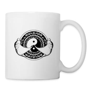 Yin Yang Mantarochen - Tasse - Weiß - Rechts