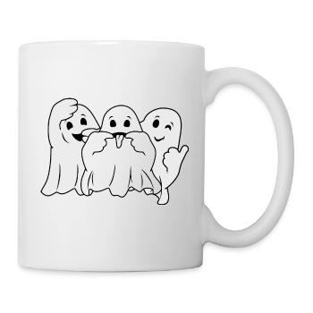 Drei lustige Geister - Tasse - Weiß - Rechts