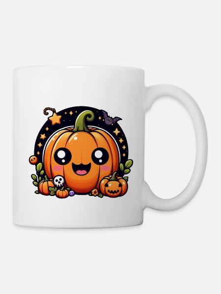 Joyeux Halloween Enfants Citrouille - Mug blanc - blanc