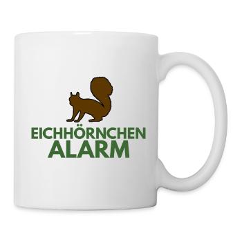 Eichhörnchen Alarm Schöne Bescherung Griswold witz - Tasse - Weiß - Rechts