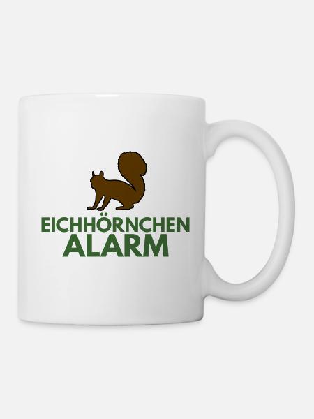 Eichhörnchen Alarm Schöne Bescherung Griswold witz - Tasse - Weiß