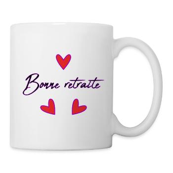 RETRAITE. RETRAITE. RETRAITEE. RETRAITE - Mug blanc - blanc - Droite