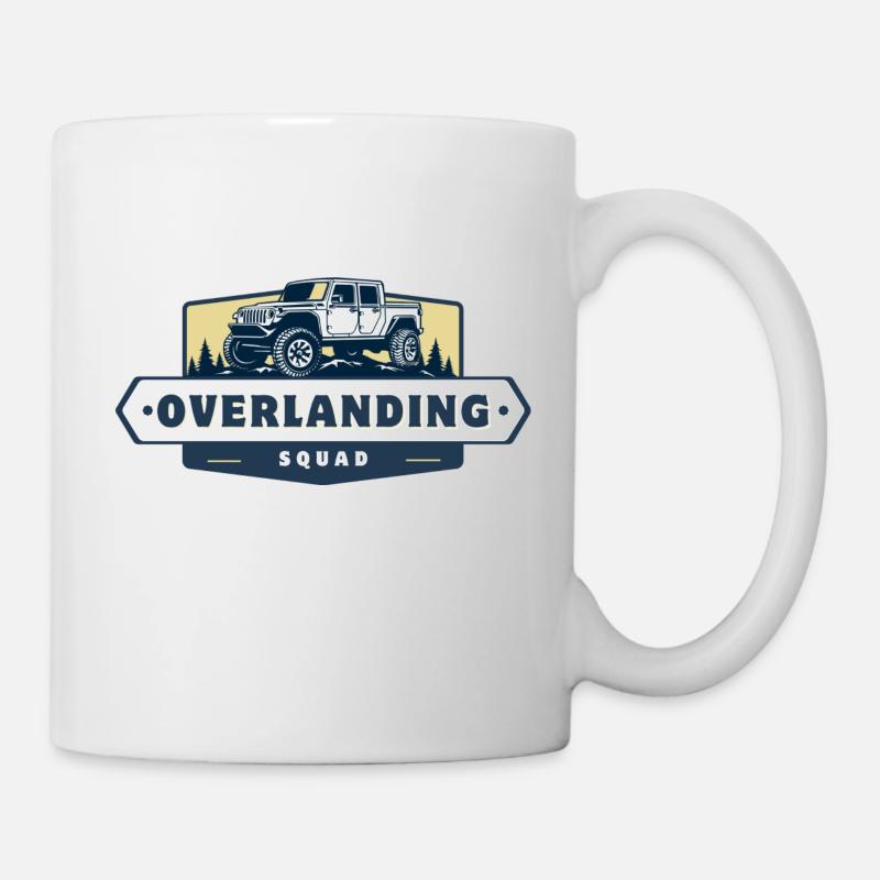 4x4 Overlanding-Trupp - Tasse - Weiß