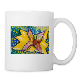 ©Butterfly / Schmetterling - by Xenia Nitzberg - Tasse - Weiß - Rechts
