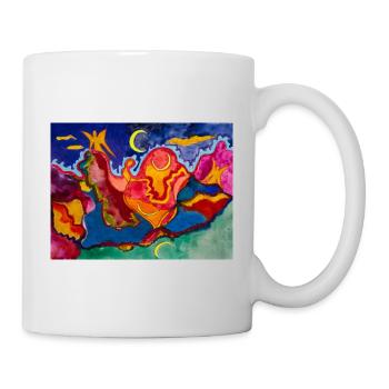 ©4 Monde - by Xenia Nitzberg - Tasse - Weiß - Rechts