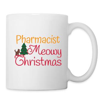 Apotheker Katzen xmas meowy Weihnachten - Tasse - Weiß - Rechts