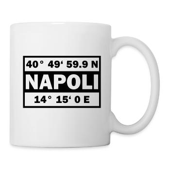 Napoli Coordinates City Italy Naples - Mug - white - Right