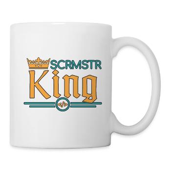 SCRMSTR King Scrum Master - Tasse - Weiß - Rechts