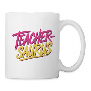 Teacher-saurus 12 - Tasse - Weiß - Rechts
