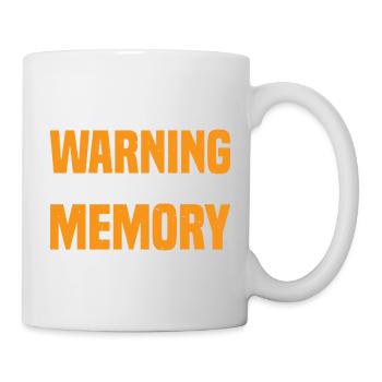 Warning Insufficient Memory 7 - Tasse - Weiß - Rechts