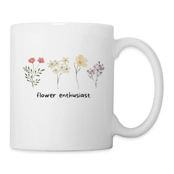 flower enthusiast - Tasse - Weiß - Rechts