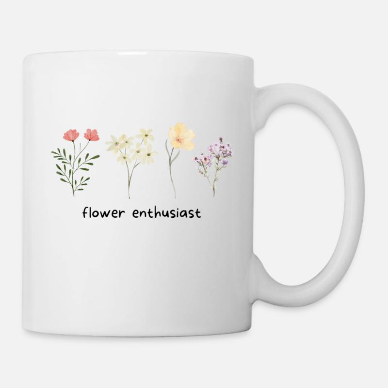flower enthusiast - Tasse - Weiß