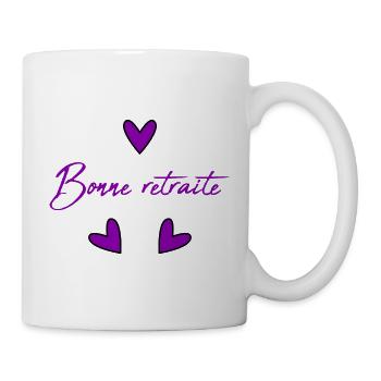RUHESTAND. RUHESTAND. PENSIONIERT. GLÜCKLICHER RUHESTAND - Tasse - Weiß - Rechts