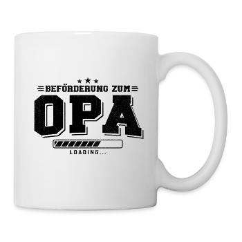 Beförderung zum Opa loading - Tasse - Weiß - Rechts