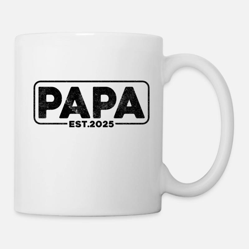 Papa 2025 - Tasse - Weiß