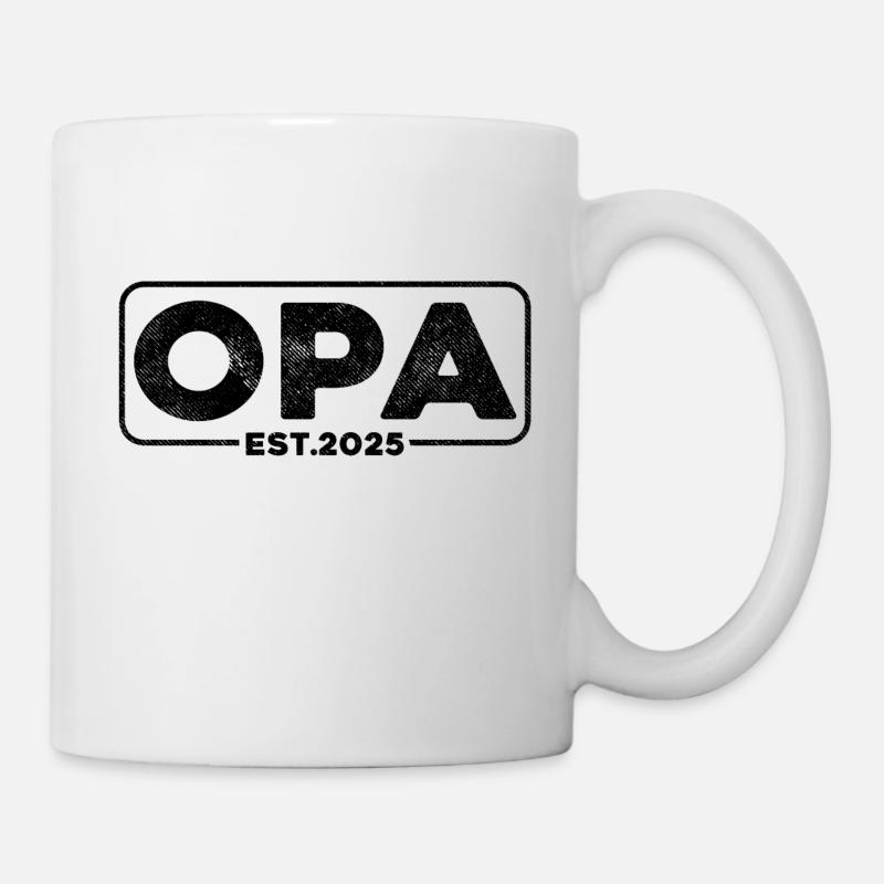 Opa 2025 - Tasse - Weiß
