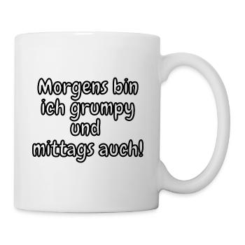 lustiges Spruch T-shirt – Dein Statement-Shirt - Tasse - Weiß - Rechts