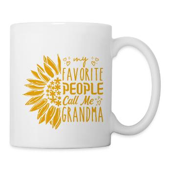 My favorite people call me grandma - Mug blanc - blanc - Droite