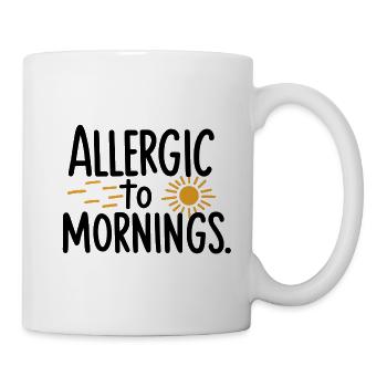 Grognement matinal - Mug blanc - blanc - Droite