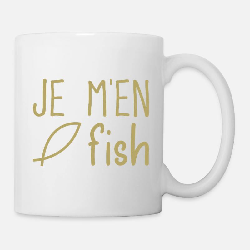 Je m'en fish - Mug blanc - blanc