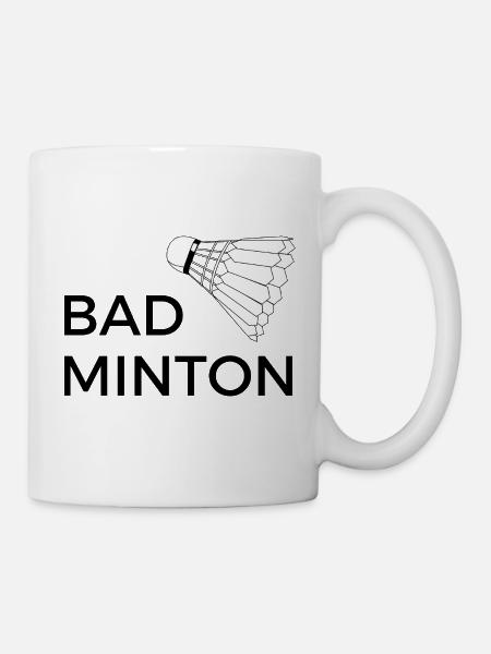 Badminton Design with Badminton T Shirt - Mug - white