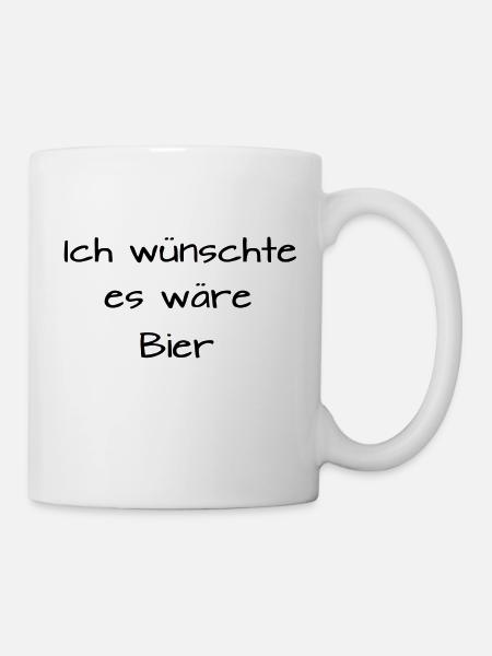 Bier - Tasse - Weiß