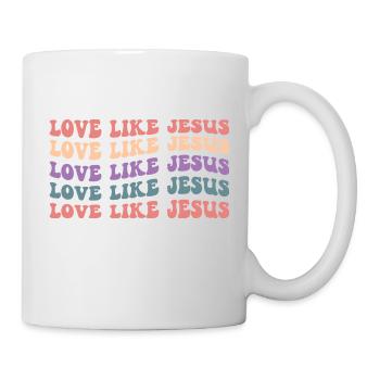 Aimer comme Jésus - Mug blanc - blanc - Droite