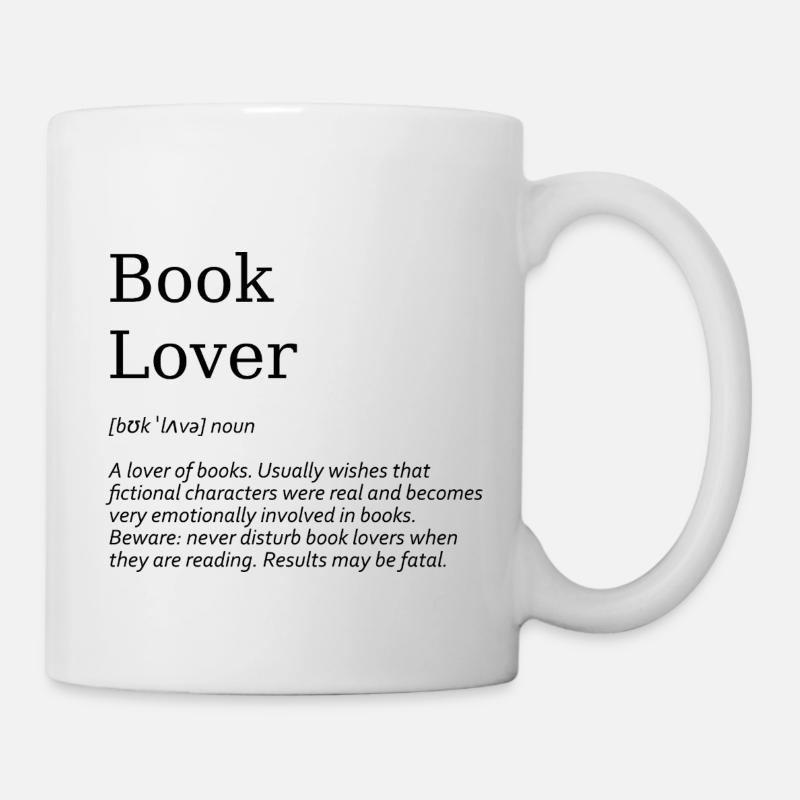 Book Lover - Tasse - Weiß