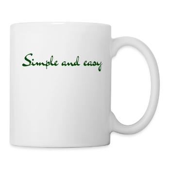 Simple and easy - Mug - white - Right