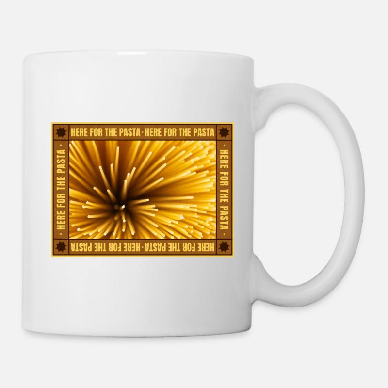 Spaghetti Fokus Retro-Rahmen - Tasse - Weiß