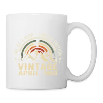 Avril 1968 Cadeau Anniversaire, Born in April 1968 - Mug blanc - blanc - Droite