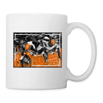 Mofa Liebe mit Feuer und Flammen. - Tasse - Weiß - Rechts