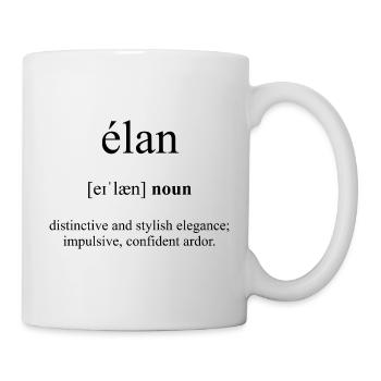 Elan Definition Dictionary - Tasse - Weiß - Rechts