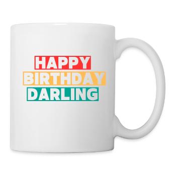 Joyeux anniversaire chérie - Mug blanc - blanc - Droite