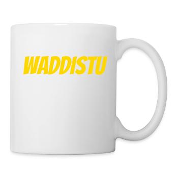 WADDISTU?! – Antwerpen Ongelofshirt - Tasse - Weiß - Rechts