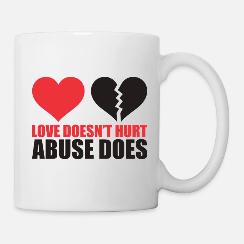 Broken Heart with Powerful Message - Mug - white