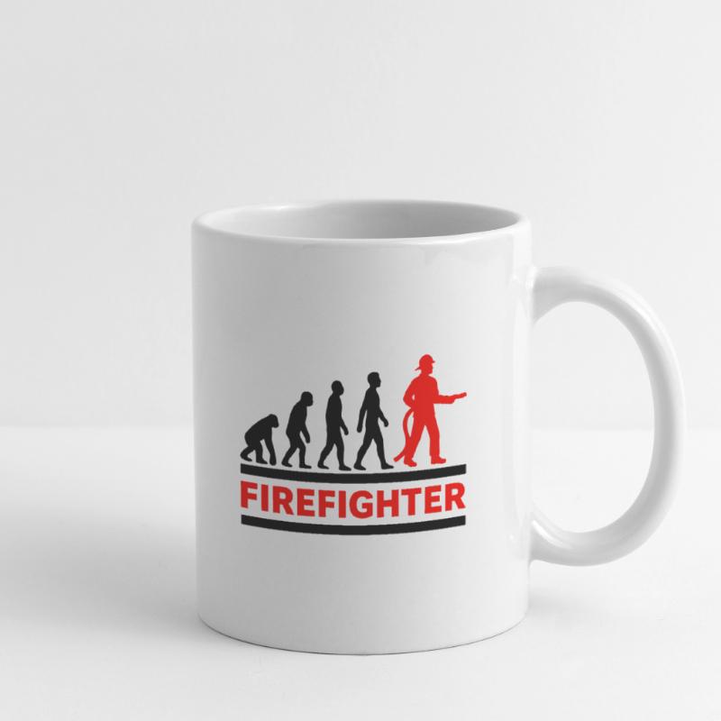 Evolution Firefighter Hero Cool Gift Mug