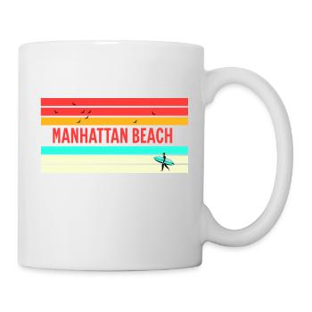 Manhattan Beach : Cadeau et souvenir parfaits ! - Mug blanc - blanc - Droite