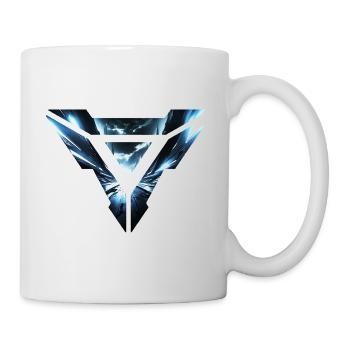 Futuristic Cyber Realm Triangular Design - Mug - white - Right