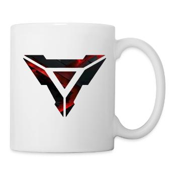Futuristisches geometrisches Burst-Design - Tasse - Weiß - Rechts