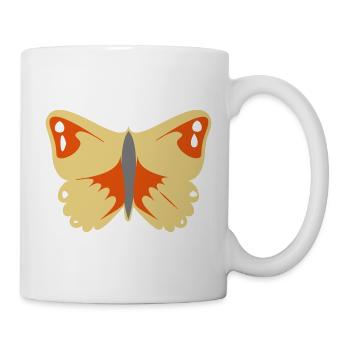 Beau papillon (illustration vectorielle) - Mug blanc - blanc - Droite