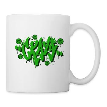 Conception de lettres graffiti folles - Mug blanc - blanc - Droite